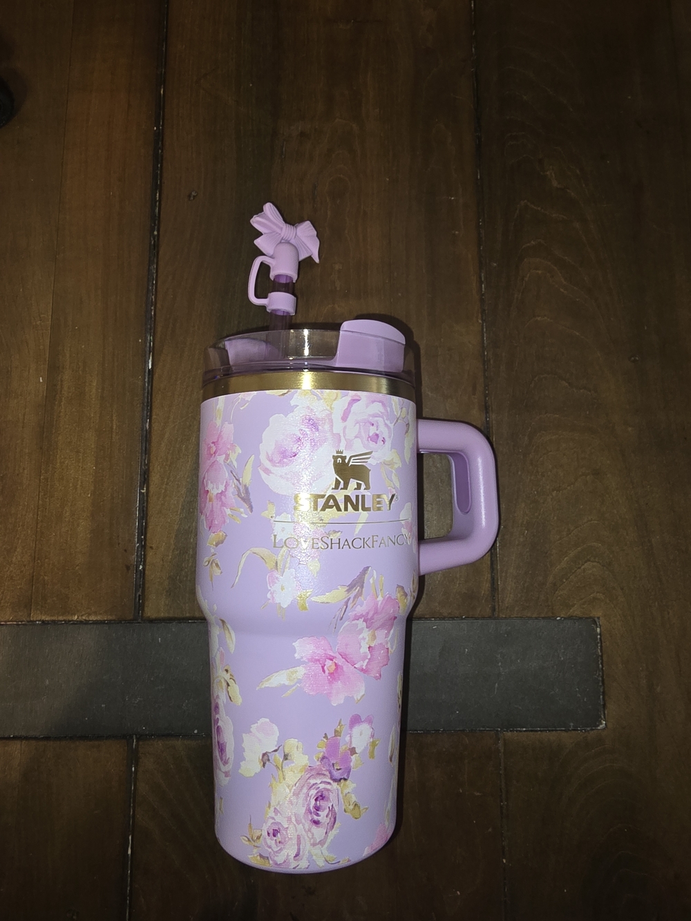 Stanley LoveShackFancy Lavender Floral Insulated Travel Mug with Handle 20oz